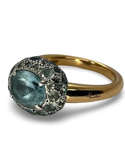 Bague Pomellato or rose et topaze - Castafiore