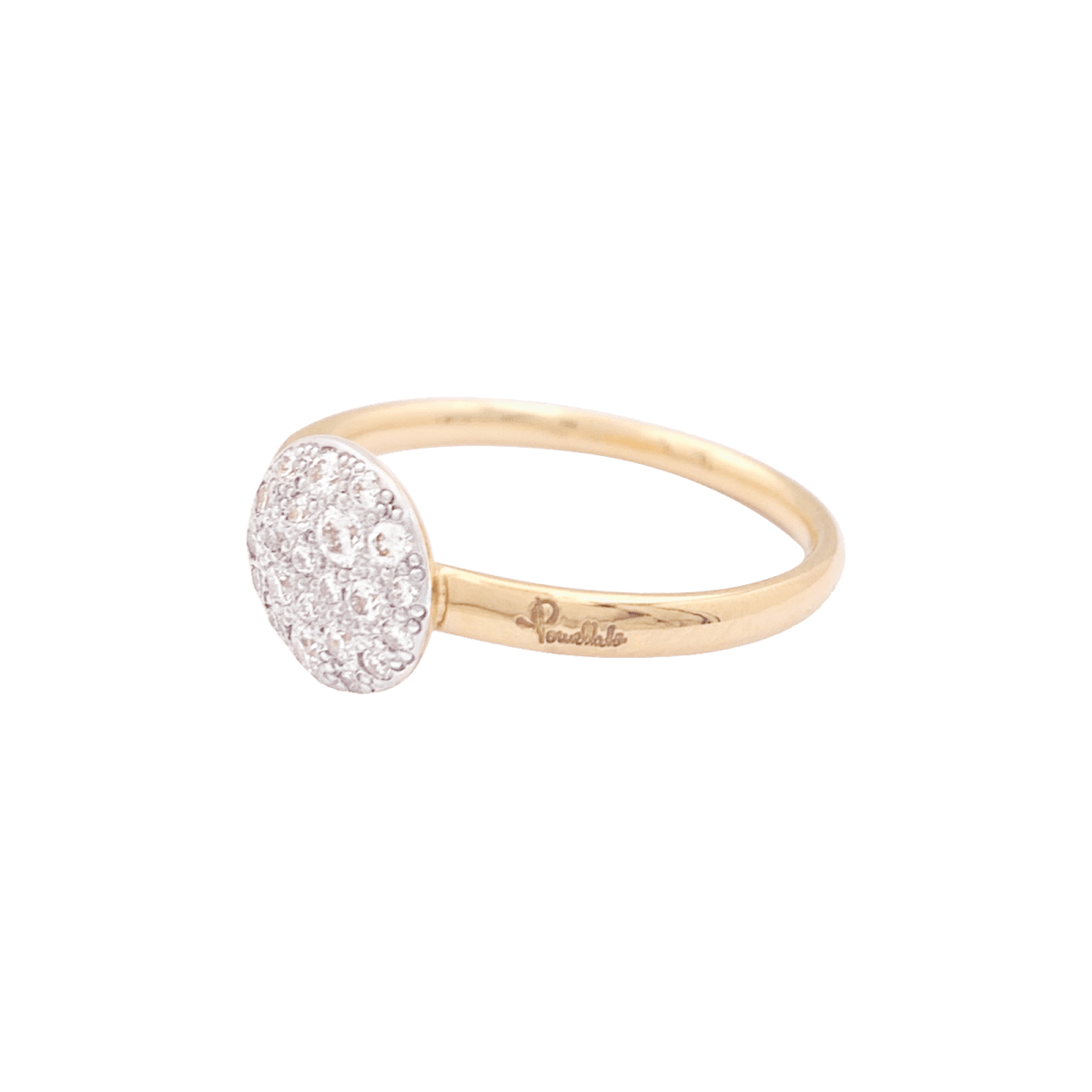 Bague POMELLATO "Sabbia" en or rose et blanc, diamants. - Castafiore