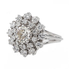 Bague Pompadour en Or blanc et Diamant - Castafiore