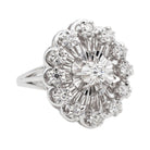 Bague Pompadour en or blanc et diamants - Castafiore