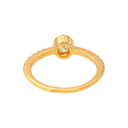 Bague Pompadour en or jaune et diamants - Castafiore