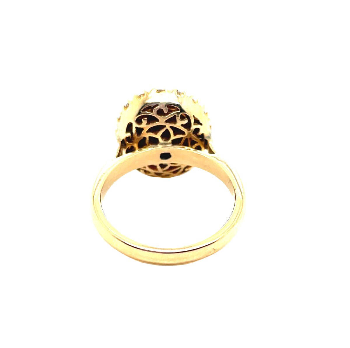 Bague Pompadour en or jaune et rubis - Castafiore