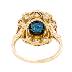 Bague Pompadour en Or jaune et Saphir - Castafiore