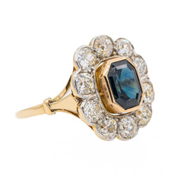 Bague Pompadour en Or jaune et Saphir - Castafiore