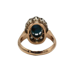Bague Pompadour en or rose, turquoise et diamants - Castafiore