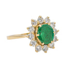 Bague Pompadour Or jaune Emeraude - Castafiore