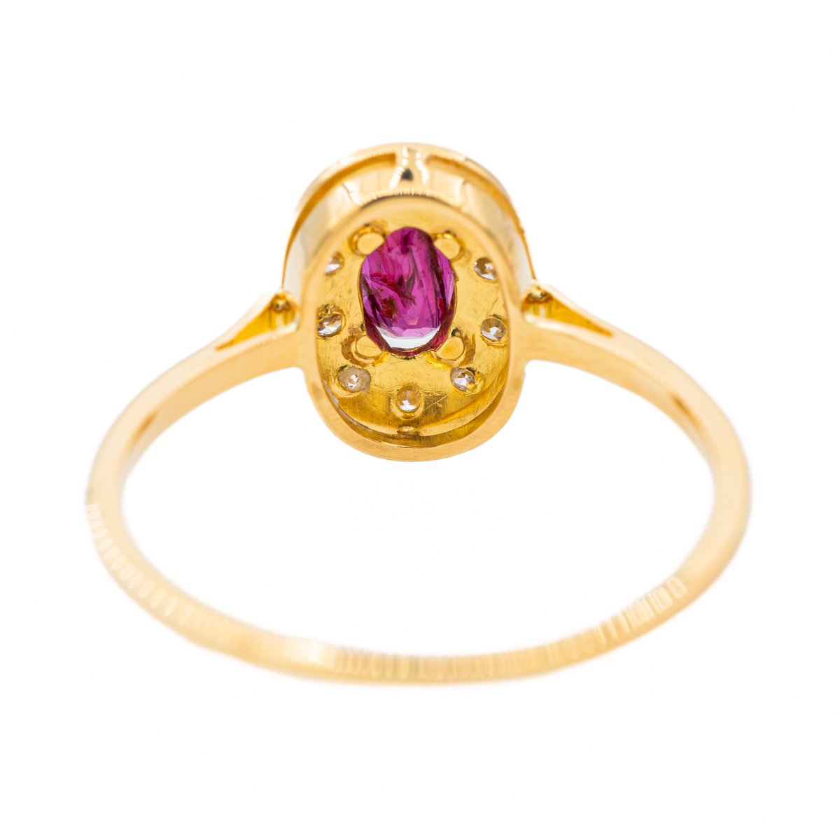 Bague Pompadour Or jaune Rubis - Castafiore