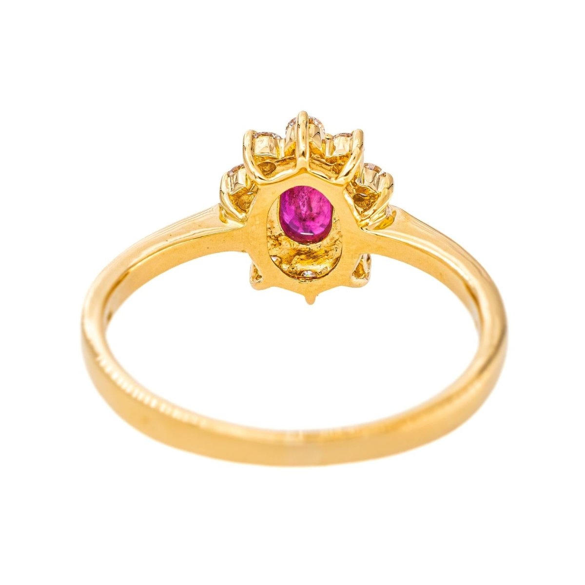 Bague Pompadour Or jaune Rubis - Castafiore