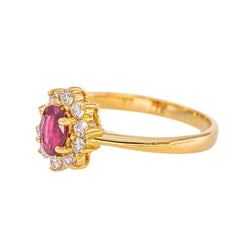 Bague Pompadour Or jaune Rubis - Castafiore