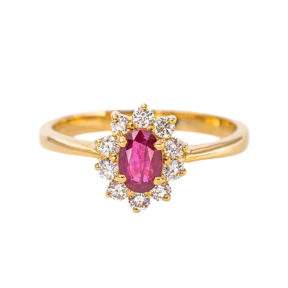 Bague Pompadour Or jaune Rubis - Castafiore
