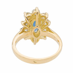 Bague Pompadour Or jaune Saphir - Castafiore