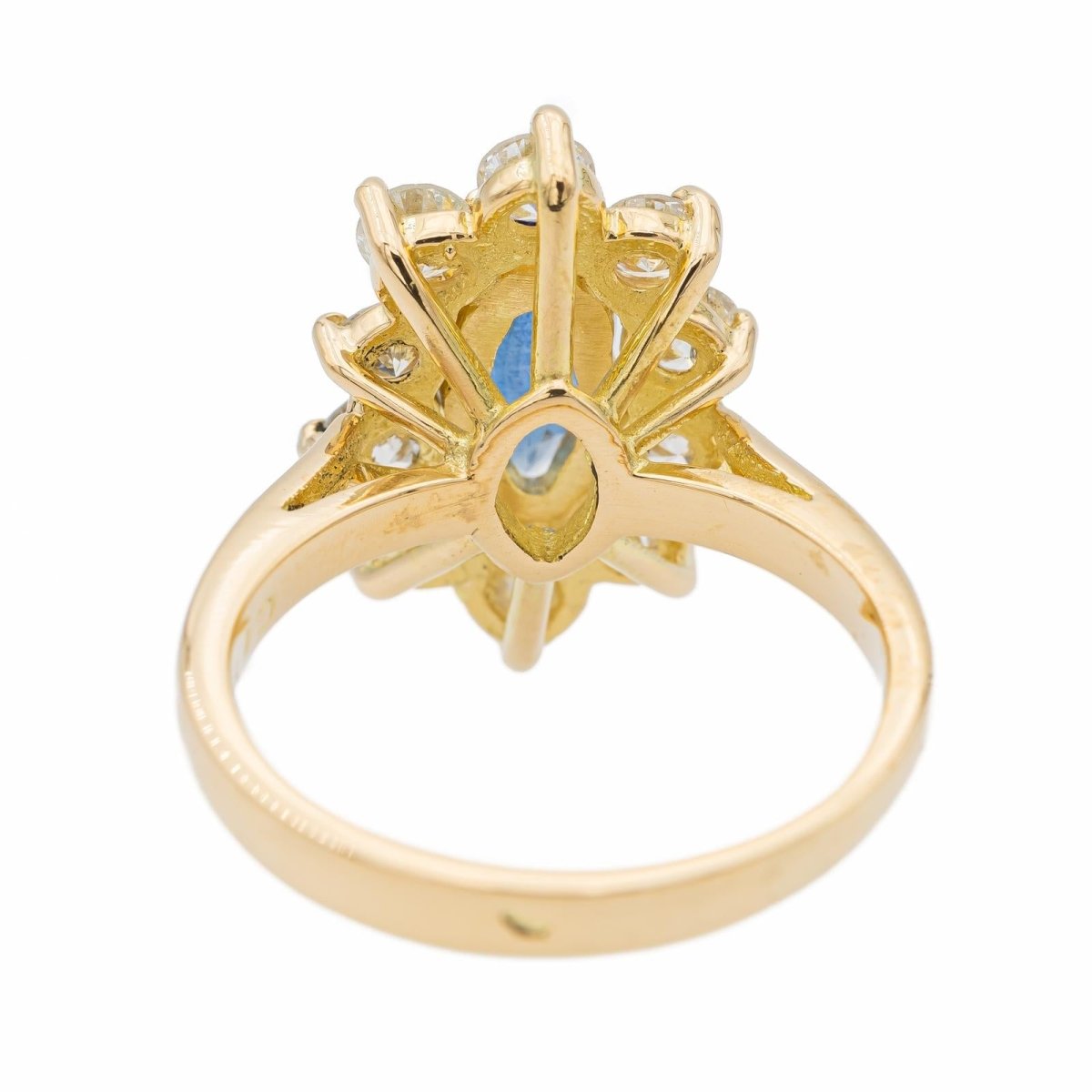 Bague Pompadour Or jaune Saphir - Castafiore
