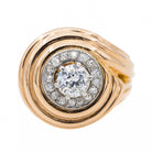 Bague Pompadour Or rose Saphir - Castafiore