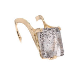 Bague quartz à dendrite en or jaune - Castafiore