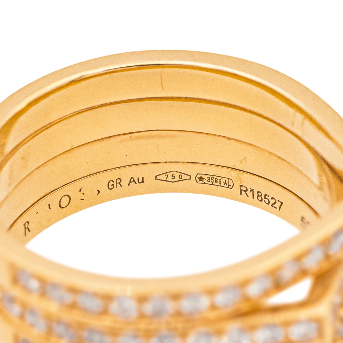 Bague REPOSSI "Antifer" en or rose et diamants - Castafiore