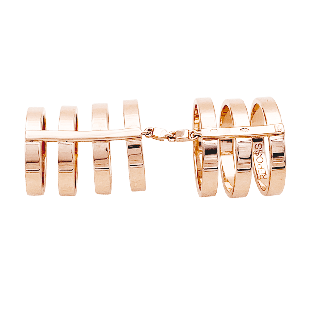 Bague REPOSSI "Berbere" en or rose - Castafiore