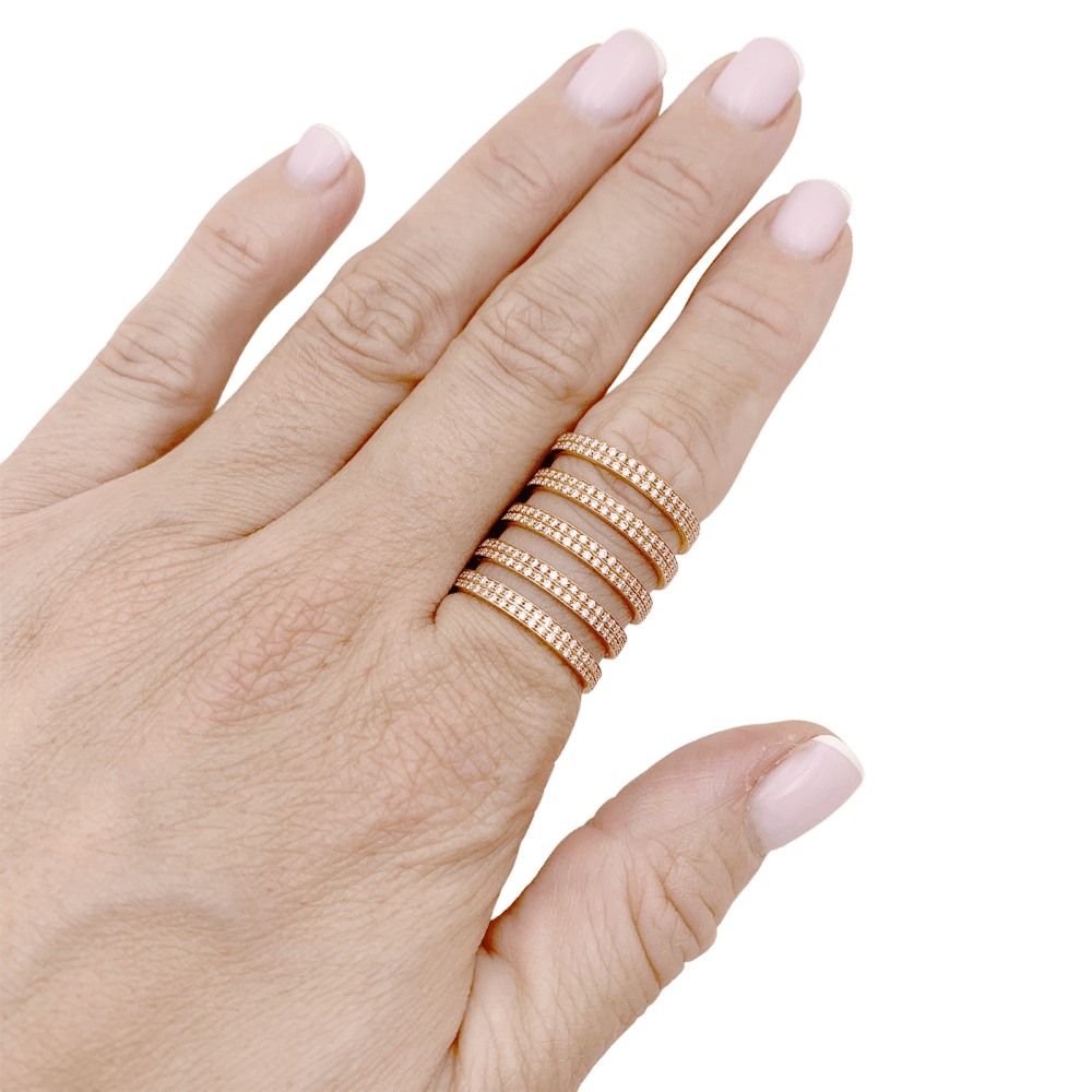Bague REPOSSI "Berbère" en or rose et diamants - Castafiore