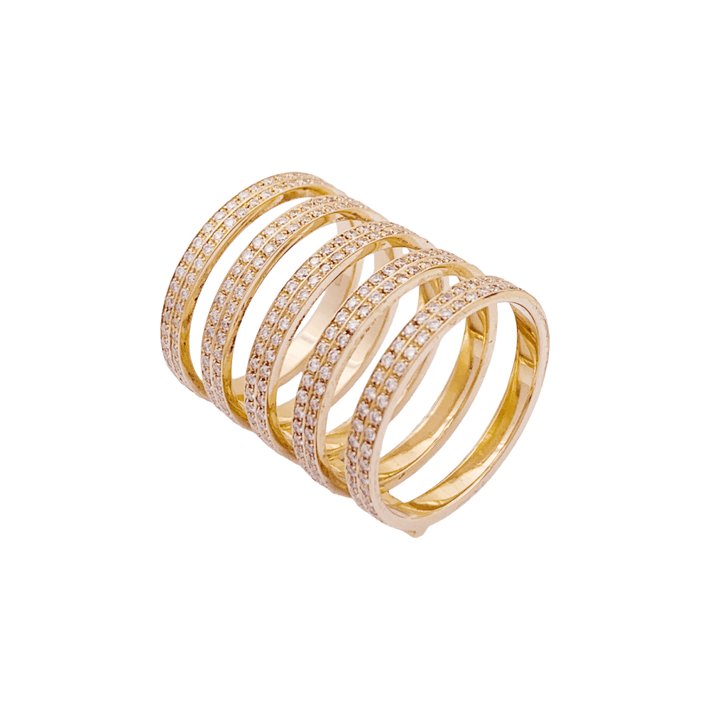 Bague REPOSSI "Berbère" en or rose et diamants - Castafiore