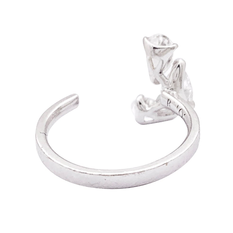 Bague REPOSSI "Serti sur Vide" en or blanc et diamants - Castafiore