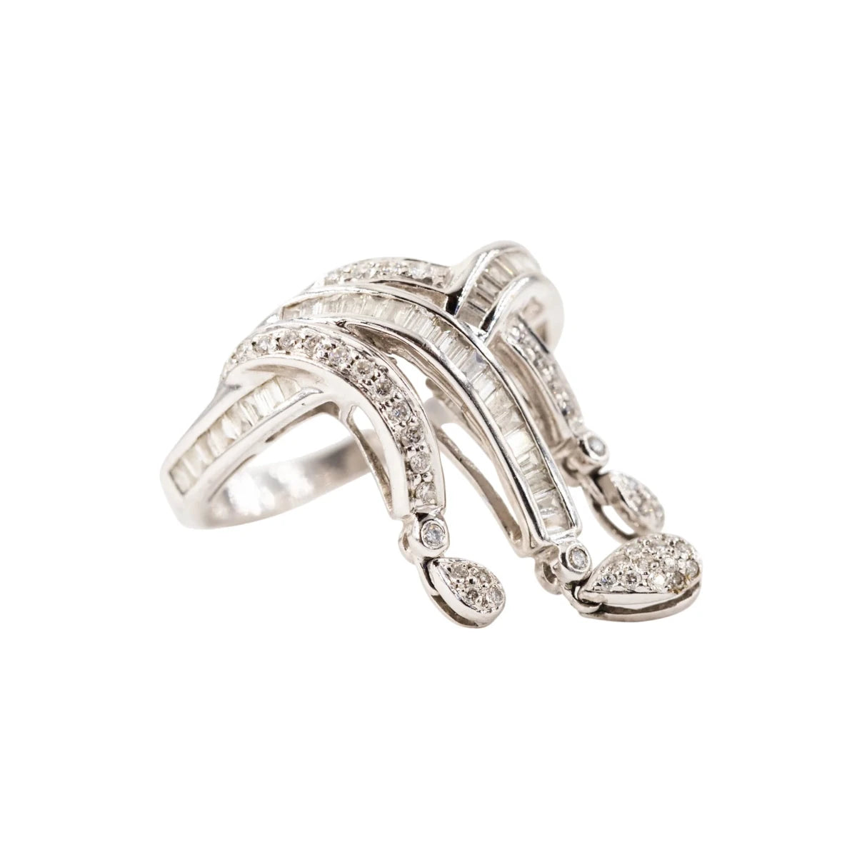 Bague Rubans en or blanc et diamants - Castafiore