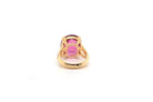 Bague rubellite et diamants en or jaune 18k - Castafiore