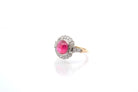 Bague rubis birman non chauffé et diamants - Castafiore