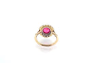 Bague rubis birman non chauffé et diamants - Castafiore