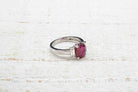 Bague rubis et diamants en or blanc - Castafiore