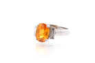 Bague saphir de 3,27 cts et diamants en or - Castafiore