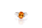 Bague saphir de 3,27 cts et diamants en or - Castafiore