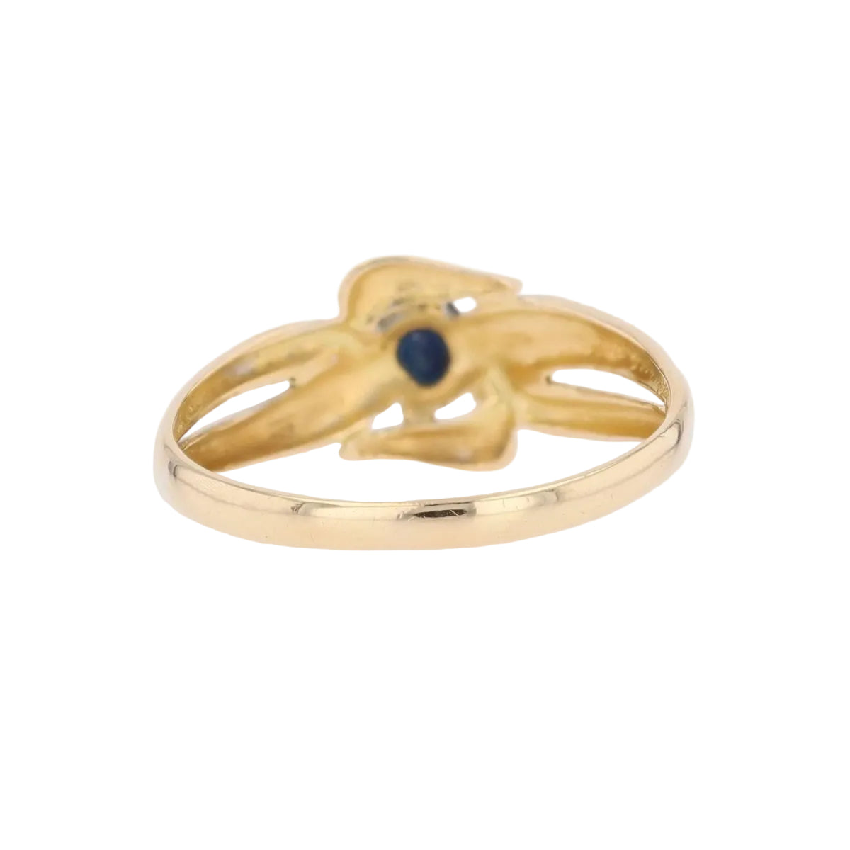 Bague saphir en or jaune et or blanc - Castafiore
