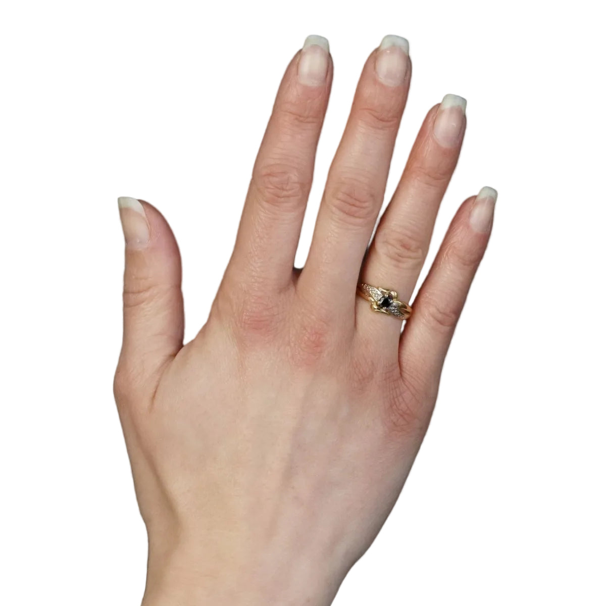 Bague saphir en or jaune et or blanc - Castafiore