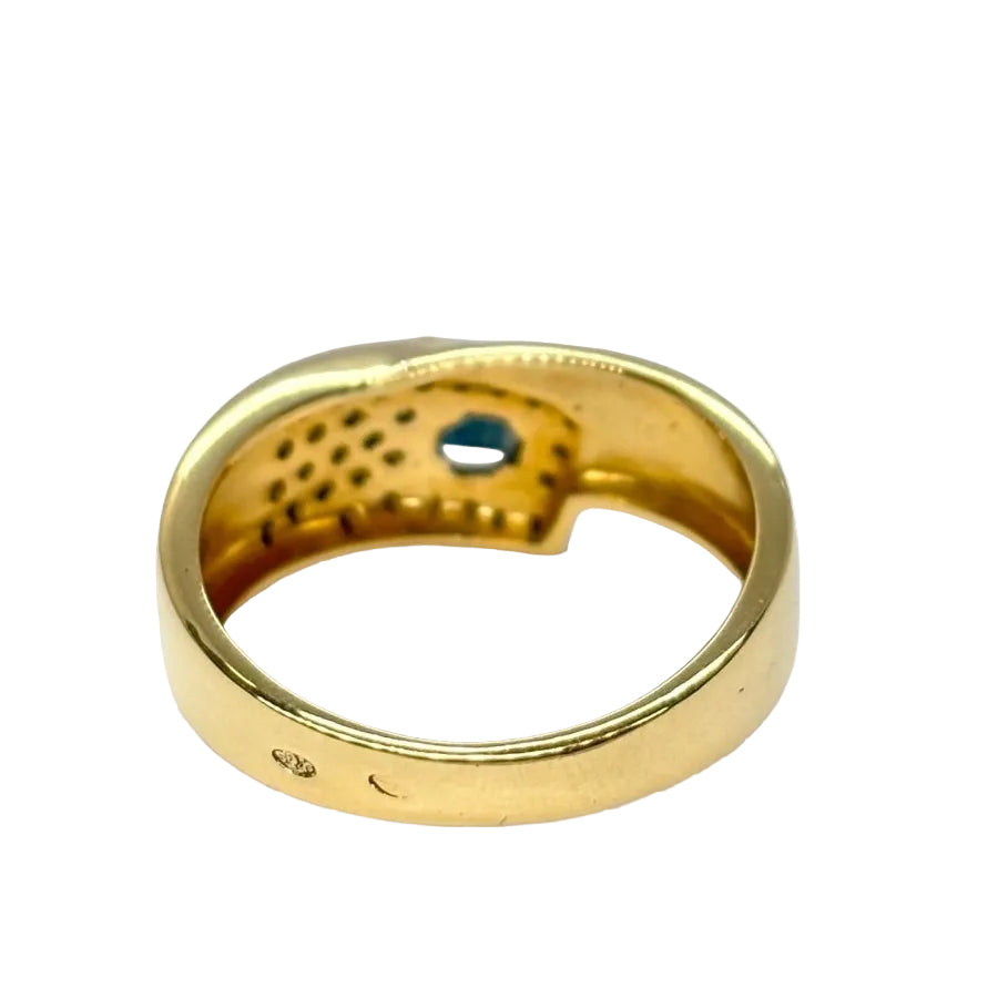 Bague Saphir princesse en or jaune - Castafiore