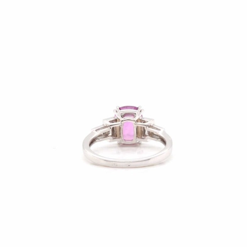 Bague saphir rose en or 18k - Castafiore