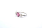 Bague saphir rose et diamants - Castafiore