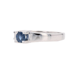 Bague Saphir solitaire en or blanc - Castafiore