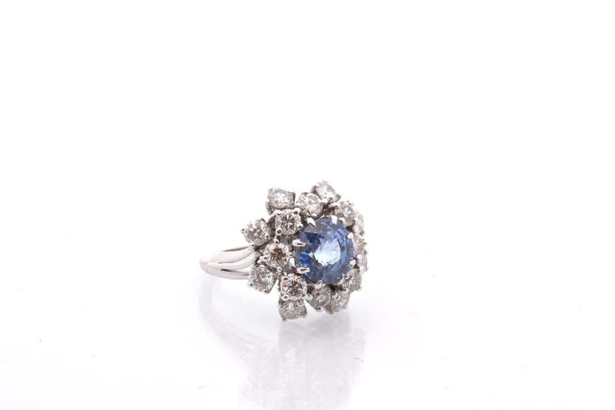 Bague Saphir vintage en or jaune - Castafiore