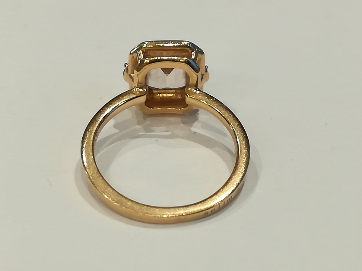 Bague Sélim Mouzannar Or Rose Morganite - Castafiore