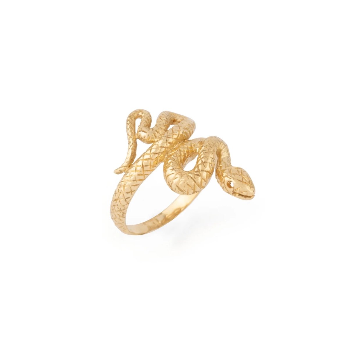 Bague serpent en or