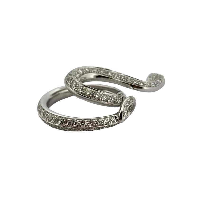 Bague Serpent en or blanc, rubis et diamants - Castafiore