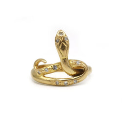 Bague Serpent en or et diamants - Castafiore