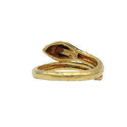 Bague Serpent en or jaune et rubis - Castafiore