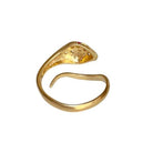 Bague Serpent en or jaune, rubis et diamants - Castafiore