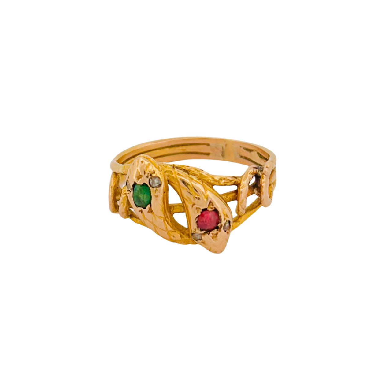 Bague Serpents en or jaune - Castafiore