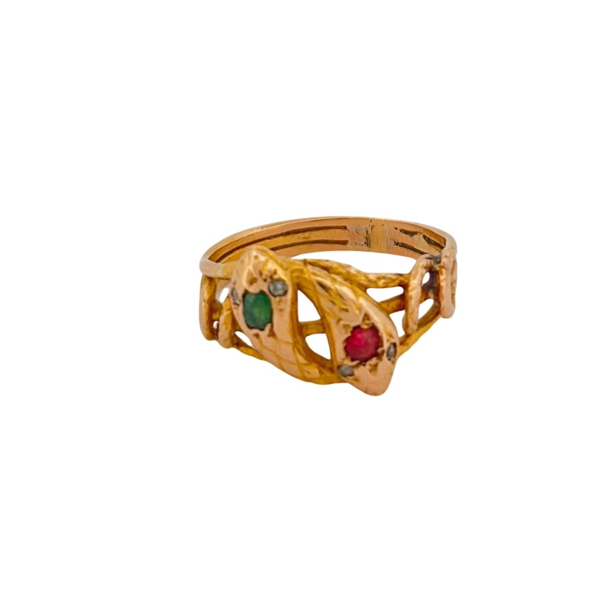 Bague Serpents en or jaune - Castafiore