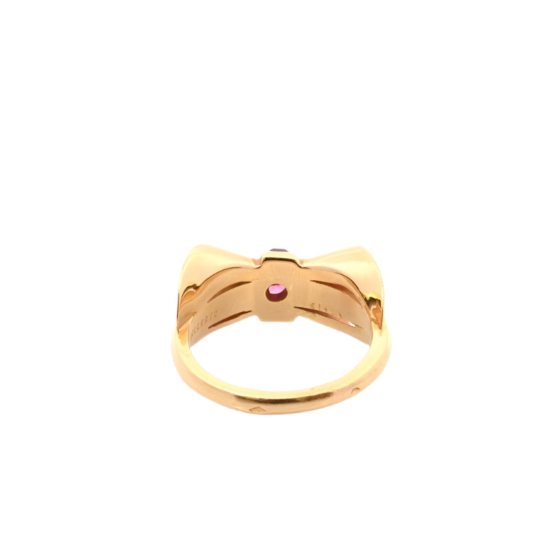 Bague signée Mellerio or et rubis - Castafiore