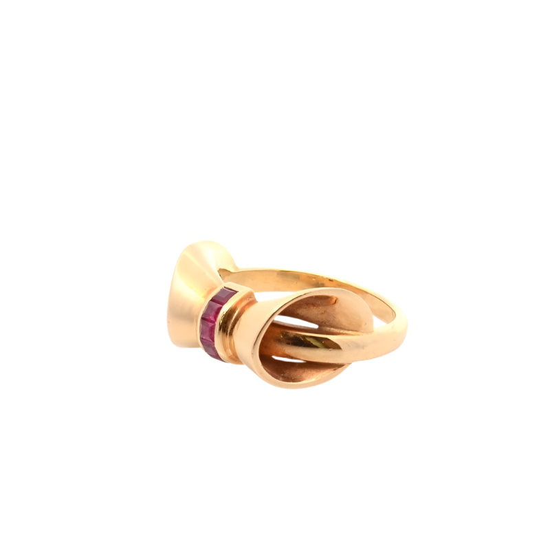 Bague signée Mellerio or et rubis - Castafiore