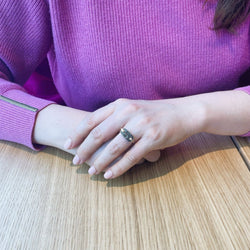 Bague SO SHOCKING "La Singulière" en or rose et diamants noirs - Castafiore