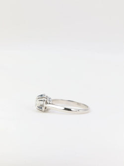 Bague solitaire Art Déco en or blanc et diamant 0,5ct - Castafiore