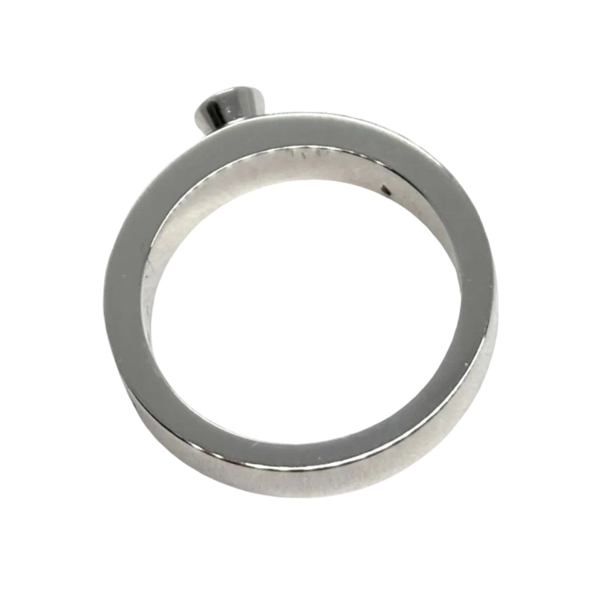 Bague Solitaire BOUCHERON "Quatre" en or blanc, onyx, et diamants - Castafiore